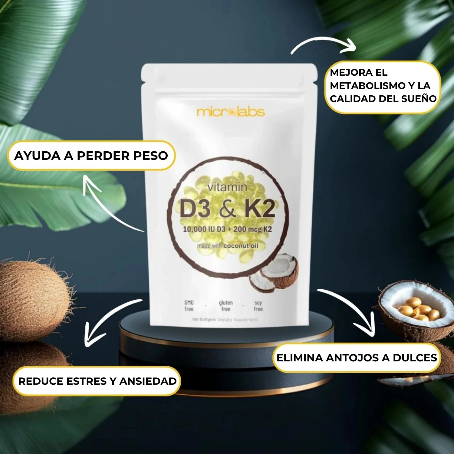 Alta - Potencia Vitamina D3 & K2